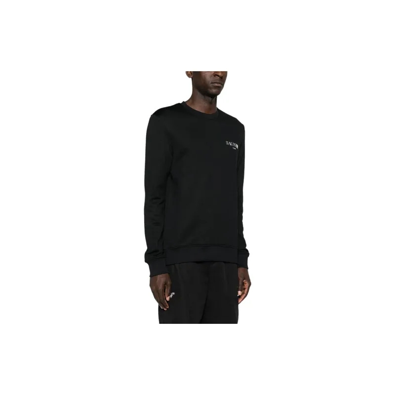 BALMAIN Logo Detailed Crewneck Sweatshirt-6