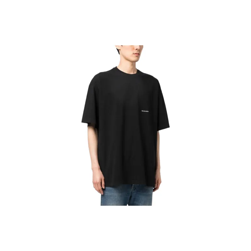 TRUSSARDI Logo-print Cotton T-shirt-3