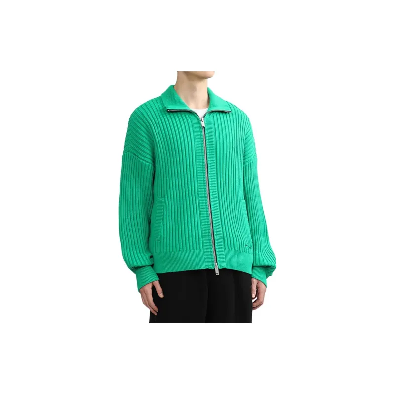 FIVE CM Logo embroidered Ribbed knit Cotton Sweatshirt-9