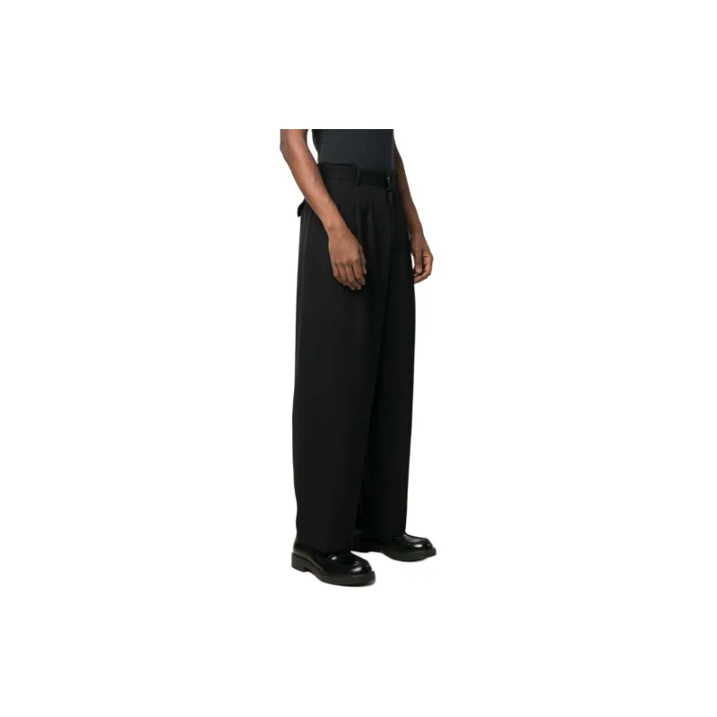 THE ROW Pleated Wide-leg Wool Trousers-3