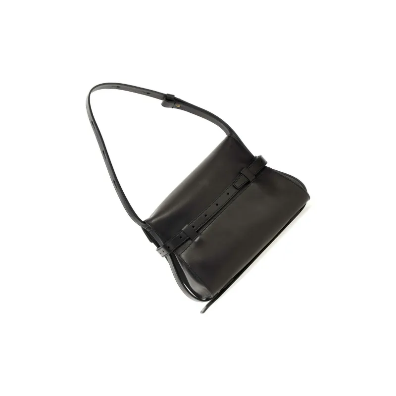 MOSCHINO Logo Debossed Belted Shoulder Bag-2