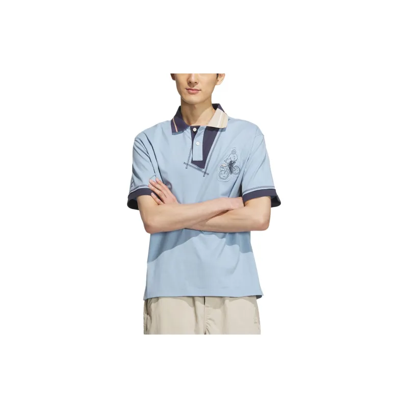 Adidas Originals Polo Shirts Unisex Sky Blue-1
