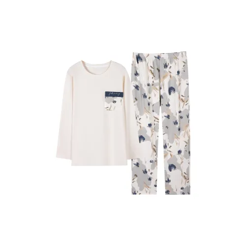 MADALLO Pajama Set Women's Light Beige Apricot