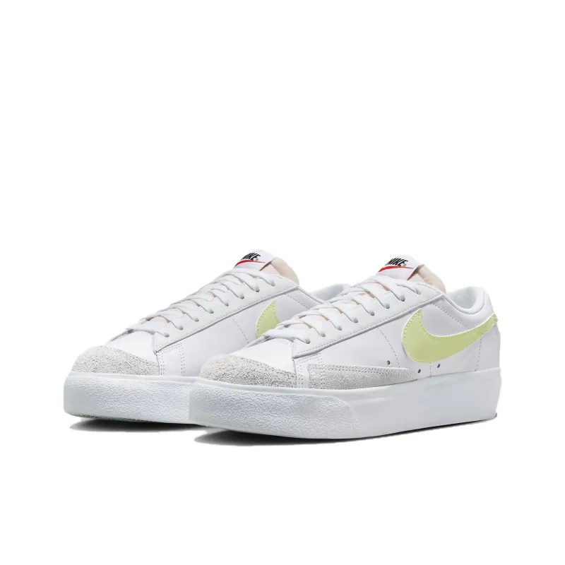 Nike Blazer Low Platform White Life Lime Women's-2