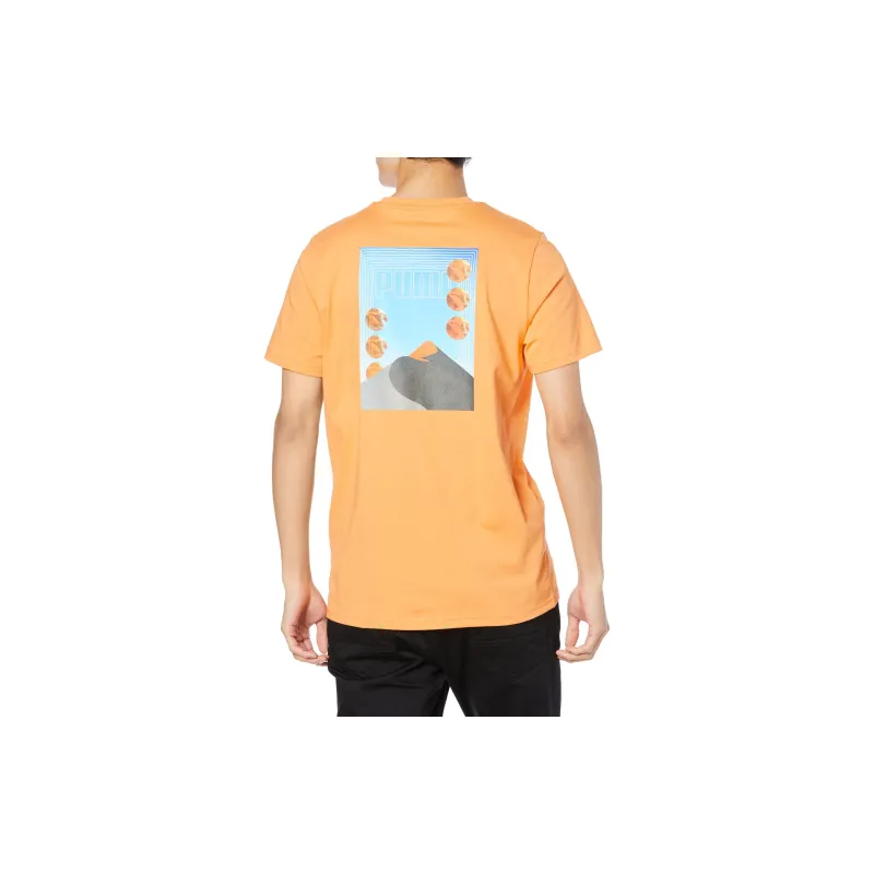 PUMA T Shirt Men's Citrus Orange-3
