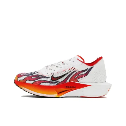 Nike ZoomX Vaporfly 3 Running Shoes Unisex Low-Top White/Red