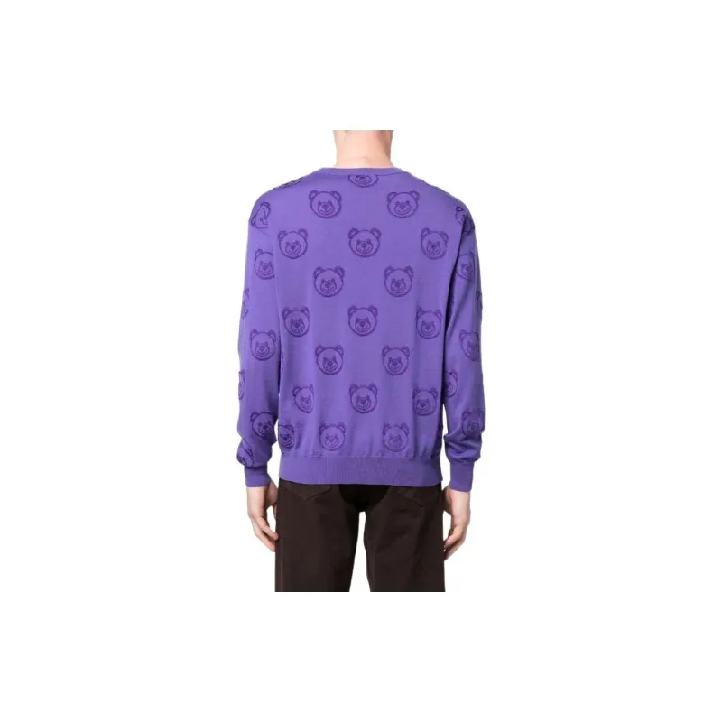 MOSCHINO Sweaters Men Purple-3