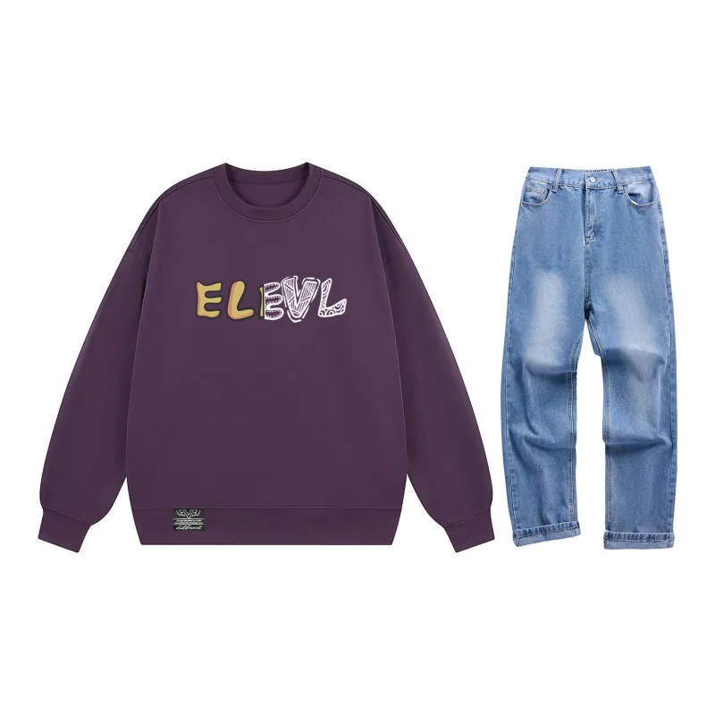 LEVEL Sweatshirt Sets Unisex-23
