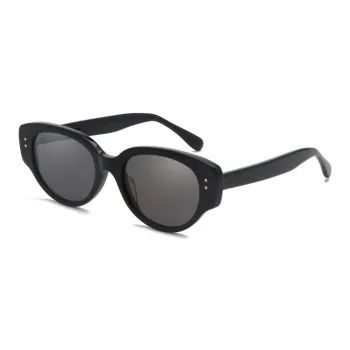 BOELEO Plate Frame Oval Sunglasses Unisex