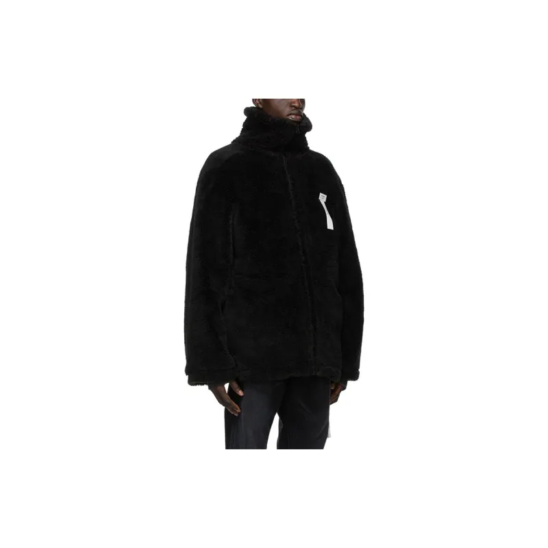 WE11DONE Leather Jackets Unisex Black-2