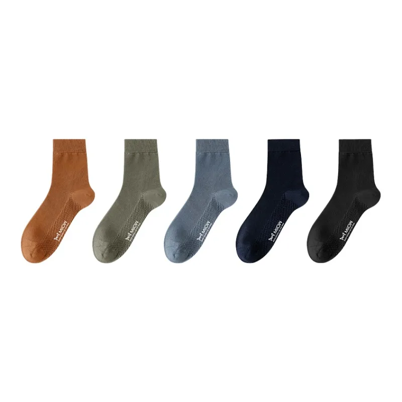MIIOW Mid Calf Socks Men's 5 Pack-13