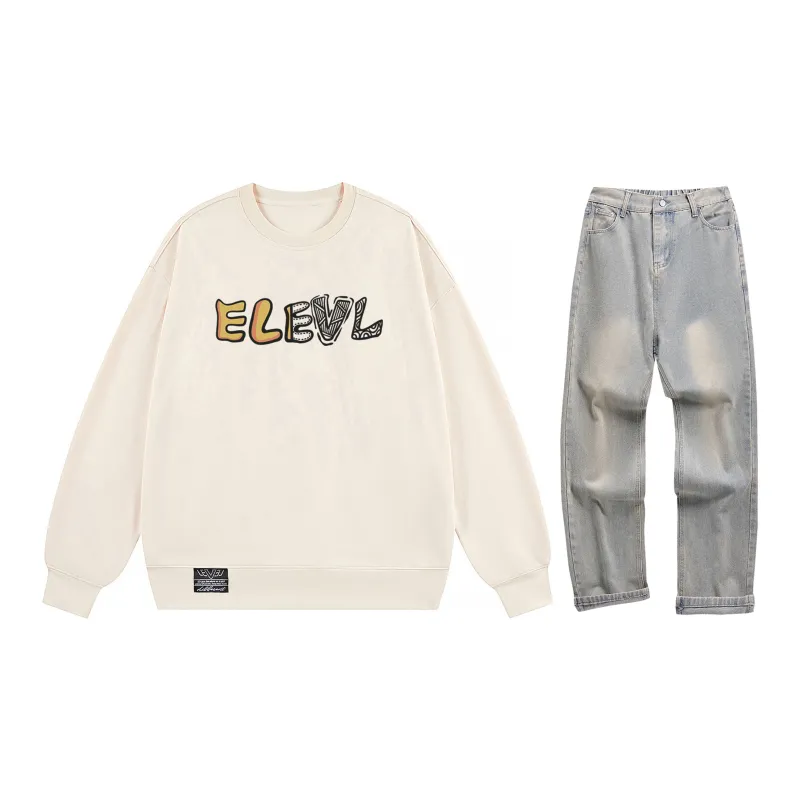 LEVEL Sweatshirt Sets Unisex-33
