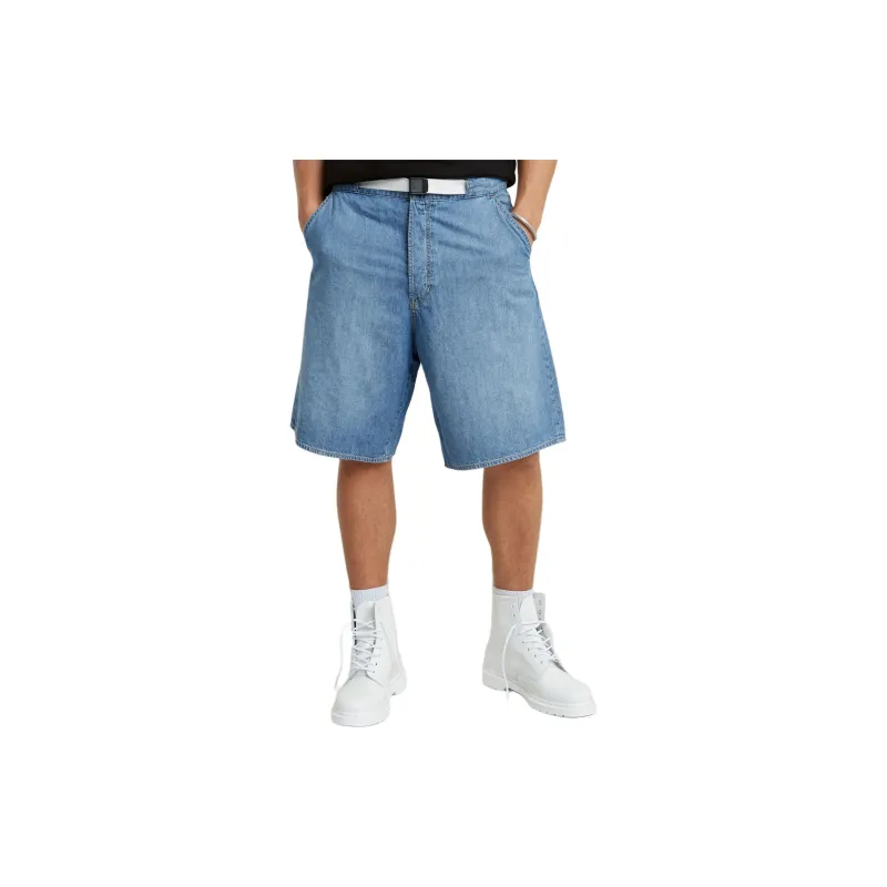 G STAR RAW Denim Shorts Men's Light Blue-3