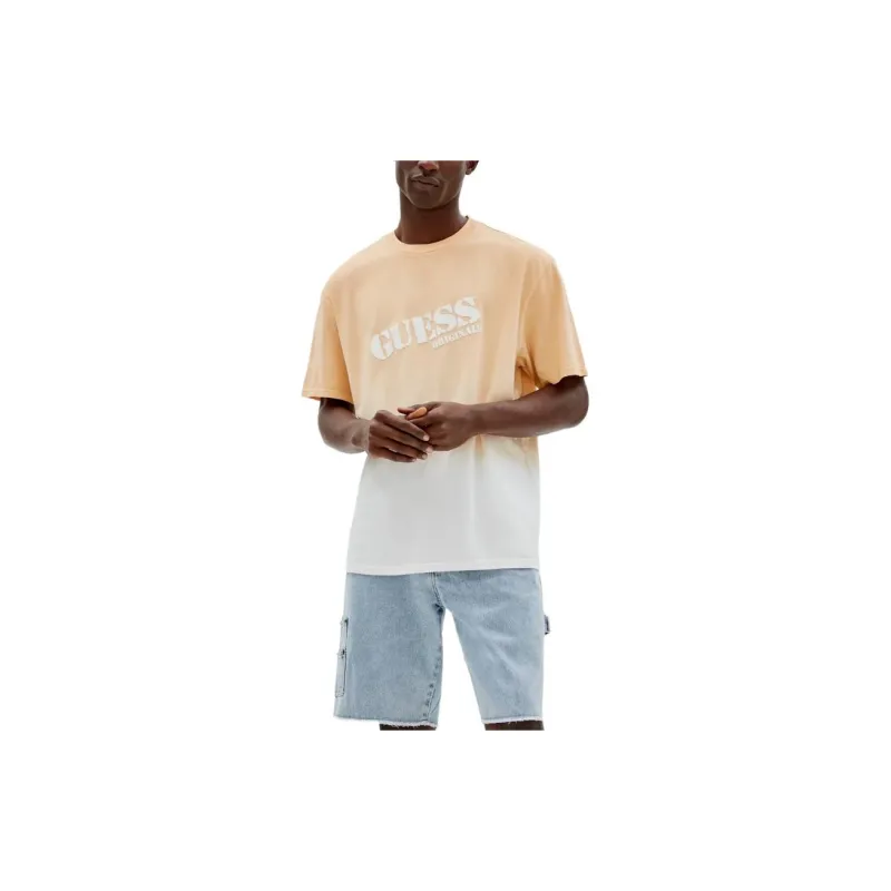 GUESS T-Shirts Men Orange-2