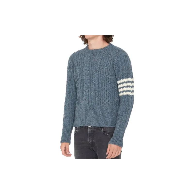 THOM BROWNE Sweaters Men Blue-2