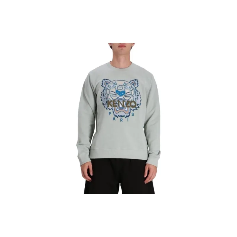 KENZO Sweatshirts Men Light Green-5