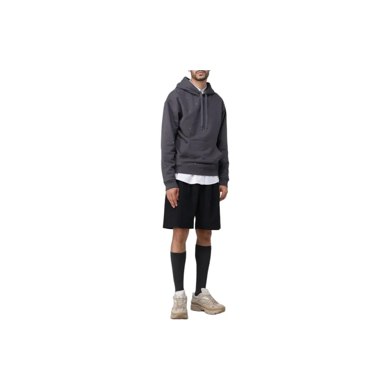 Valentino Stud Embellished Drawstring Hoodie-5