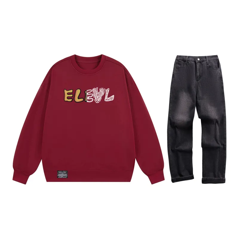 LEVEL Sweatshirt Sets Unisex-13