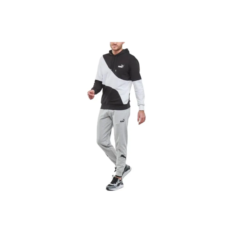 PUMA Power Sweatpants Knitted Sports Pants Men's Gray-3