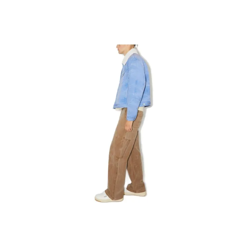 Acne Studios Logo Patch Buttoned Denim Jacket-3