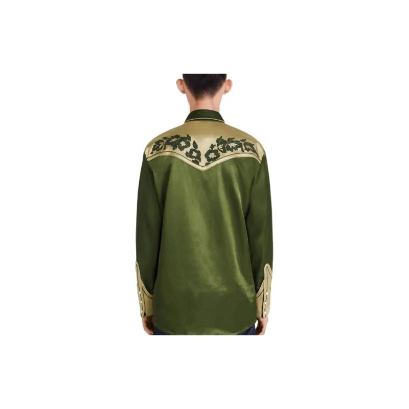 KENZO X Nigo Western Flower Limited Collection Shirt Men's Khaki-3