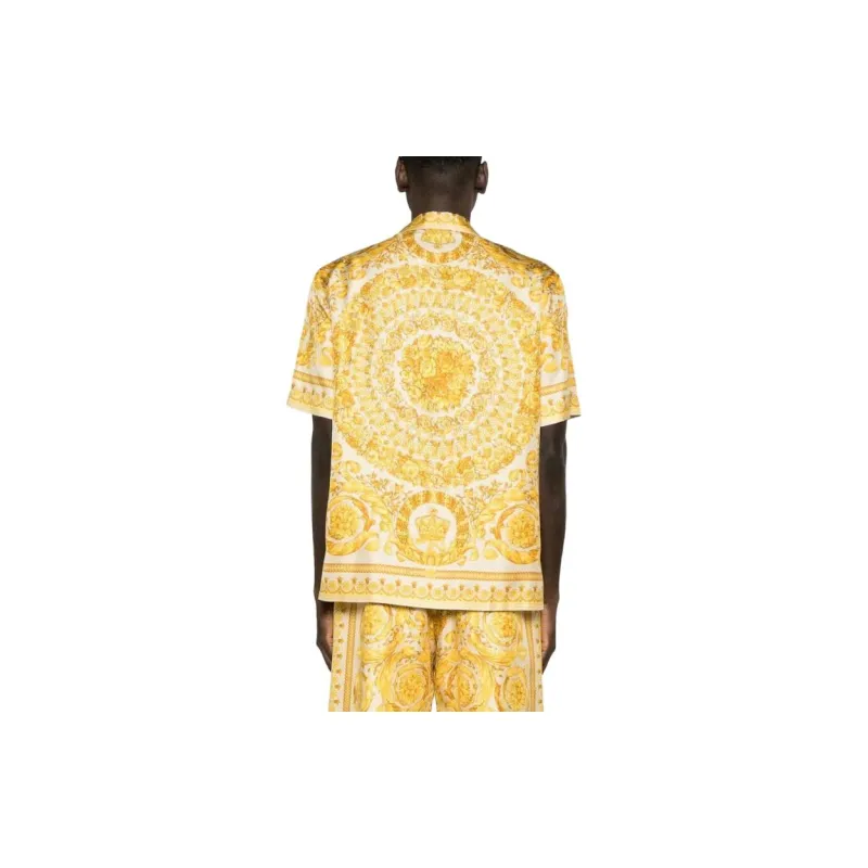 VERSACE Barocco print Silk Shirt-2