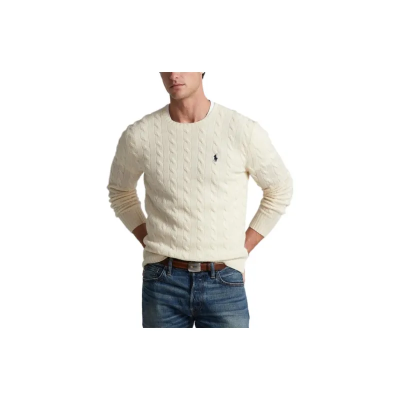 Polo Ralph Lauren Cashmere Sweaters Men White-2