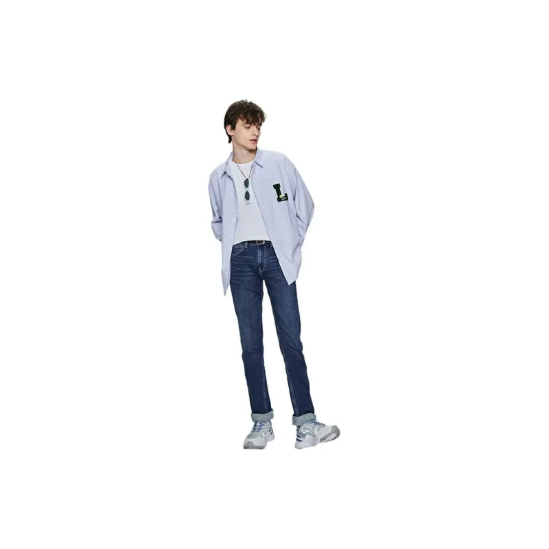 Lee Shirts Men Light Blue-3