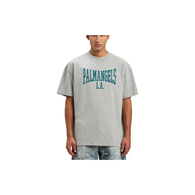 PALM ANGELS Logo Printed Crewneck T Shirt-2