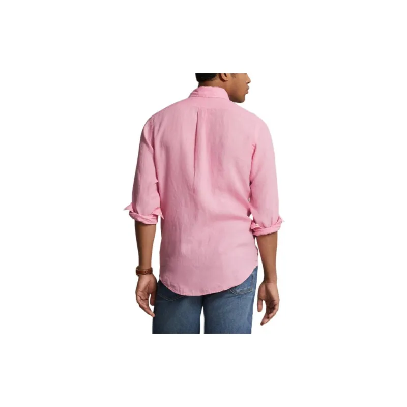 Polo Ralph Lauren Polo Pony Logo embroidered Linen Shirt-3