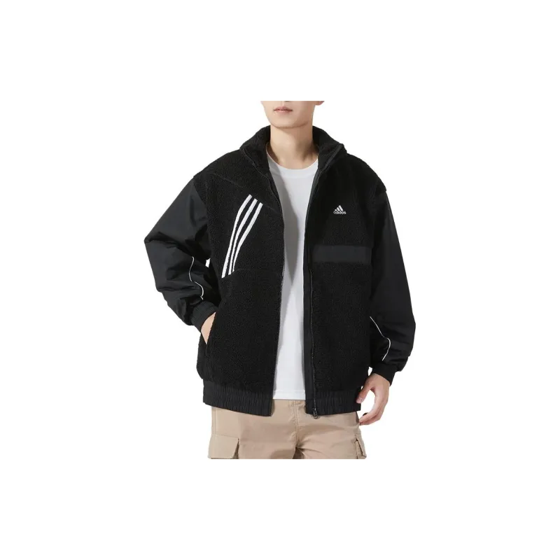 Adidas Velvet Jackets Men Black-2