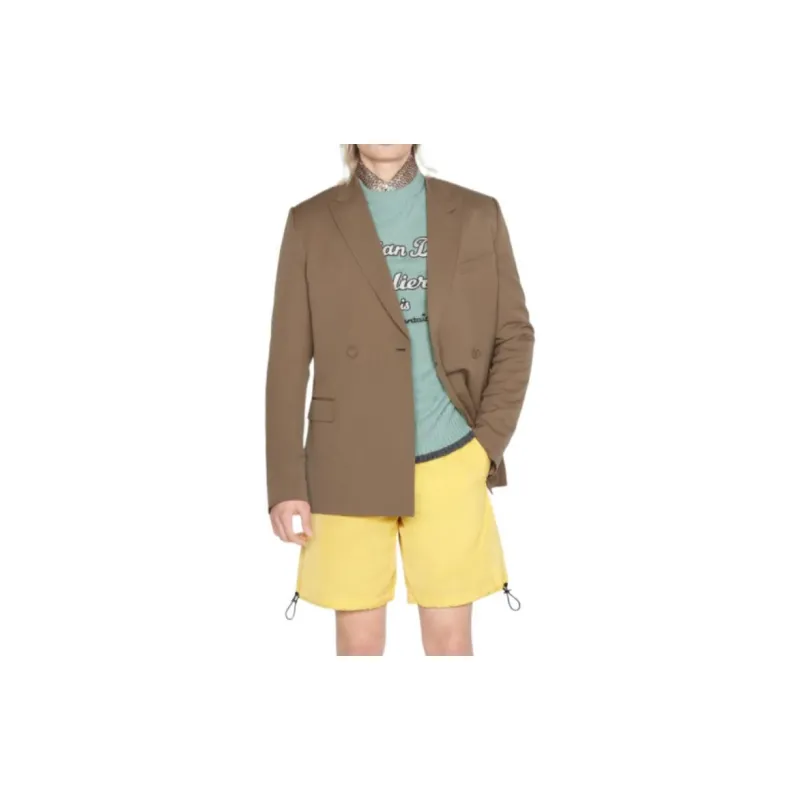 DIOR Quarterly New Products Casual Shorts Men Yellow-2