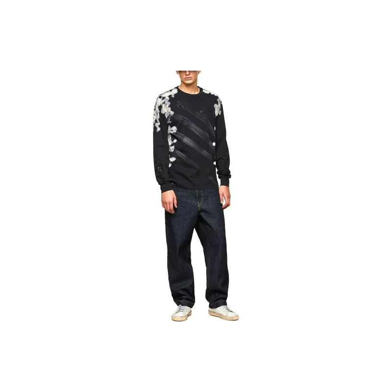 DIESEL T-Shirts Men Black-3