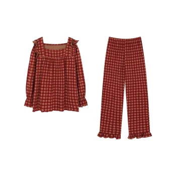XUANZHITING Pajama Set Women's Red