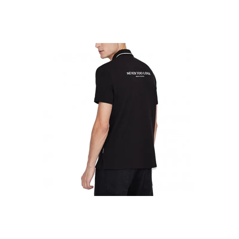 ARMANI EXCHANGE Polo Shirts Men Black-3