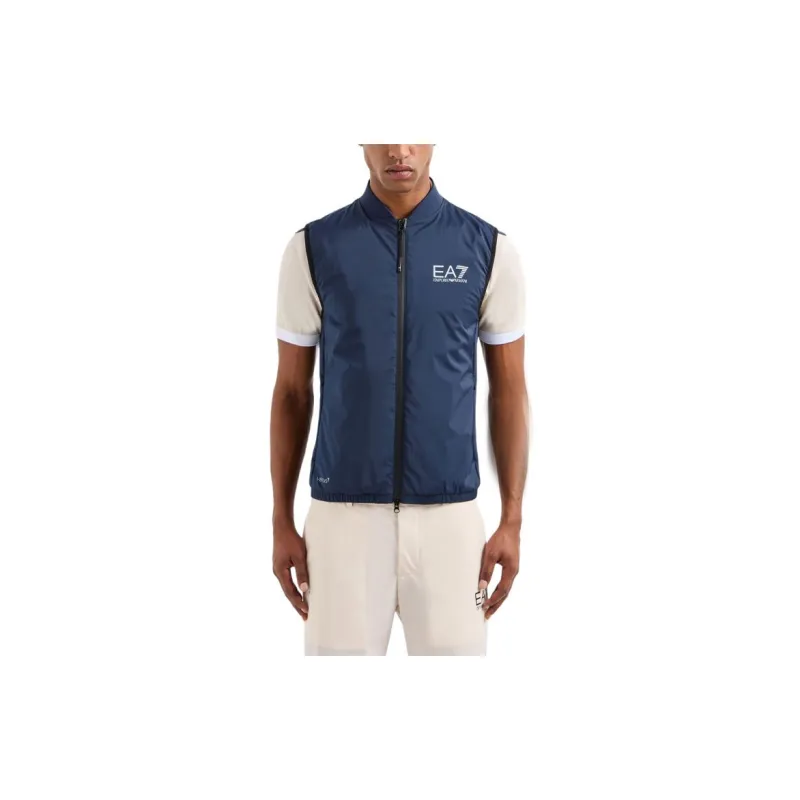 EMPORIO ARMANI EA7 SS24 Vest Men's Marine Blue-1