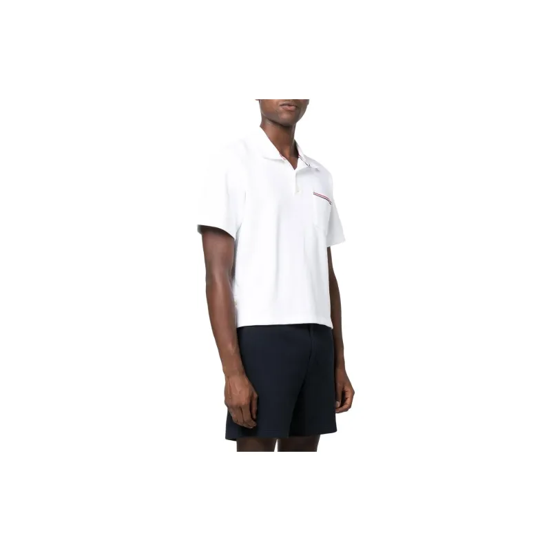 THOM BROWNE Rwb Pocket Trim Polo Shirt-3