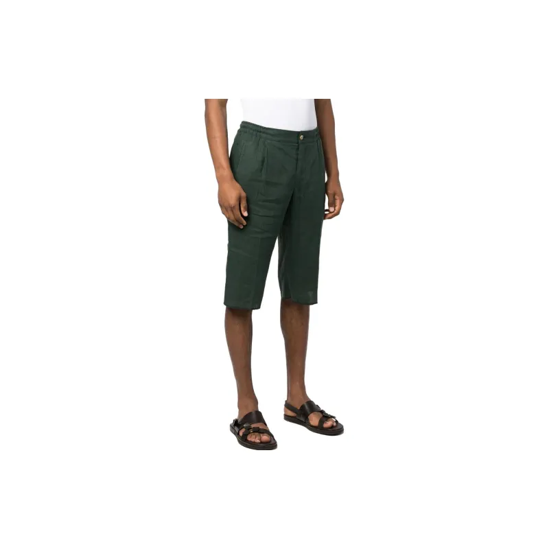 KITON Linen Bermuda Shorts-3