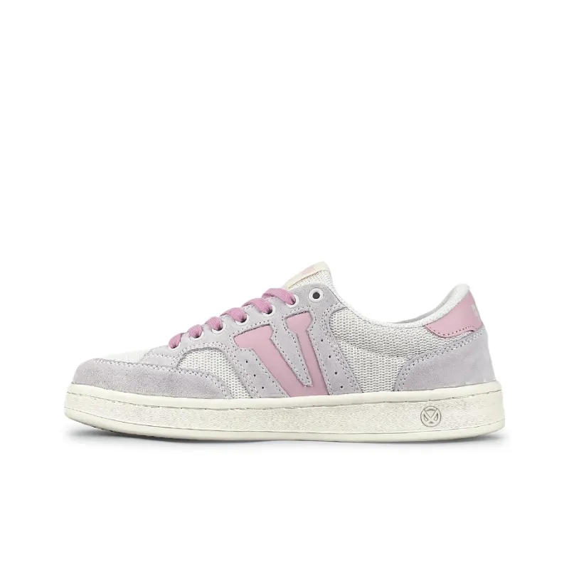 VFDF Anti Slip And Wear Resistant Breathable Low Top Skateboard Shoes Women's Beige Gray Pink-0