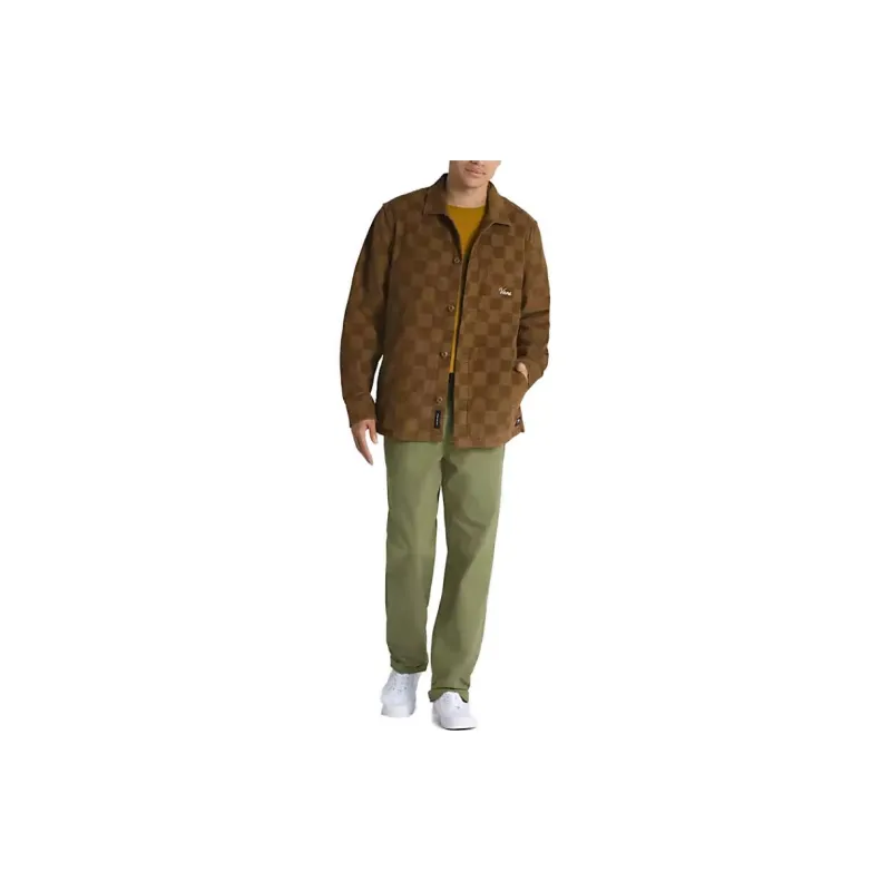 Vans Woll Shirts Men Brown-2