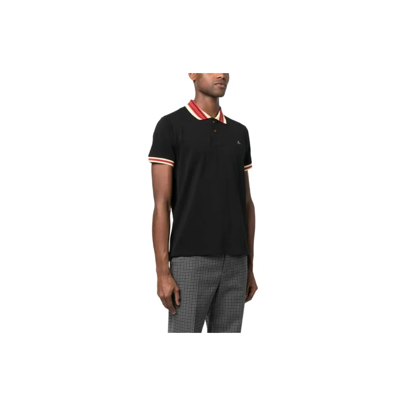 Vivienne Westwood Polo Shirts Men Black-2
