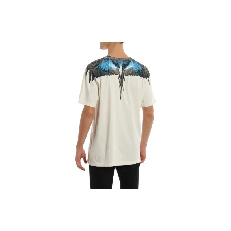 MARCELO BURLON COUNTY OF MILAN T Shirt Men's Ecru-4