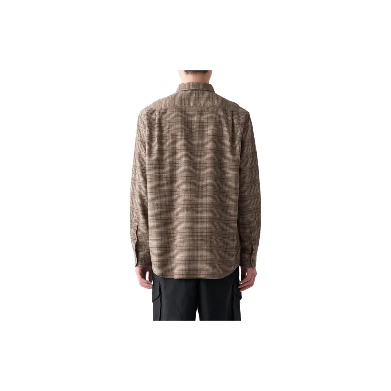 MUJI Shirts Men Brown-3