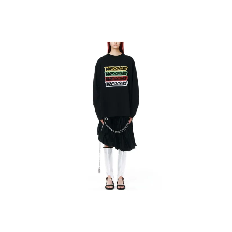 WE11DONE T Shirts Unisex Black-2