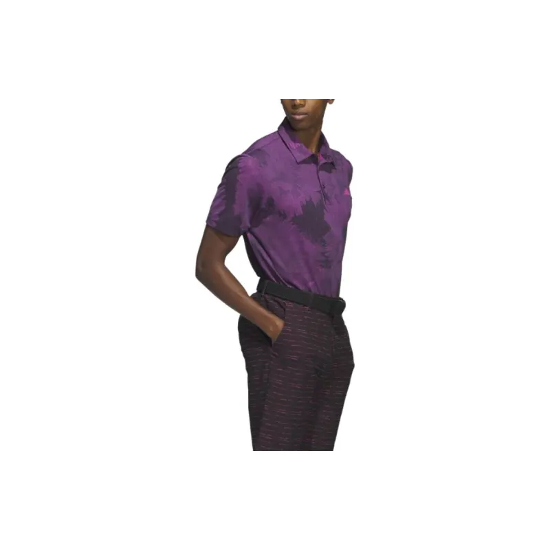 Adidas Free Shipping With AdiClub Flower Mesh Golf Polo Shirt-3