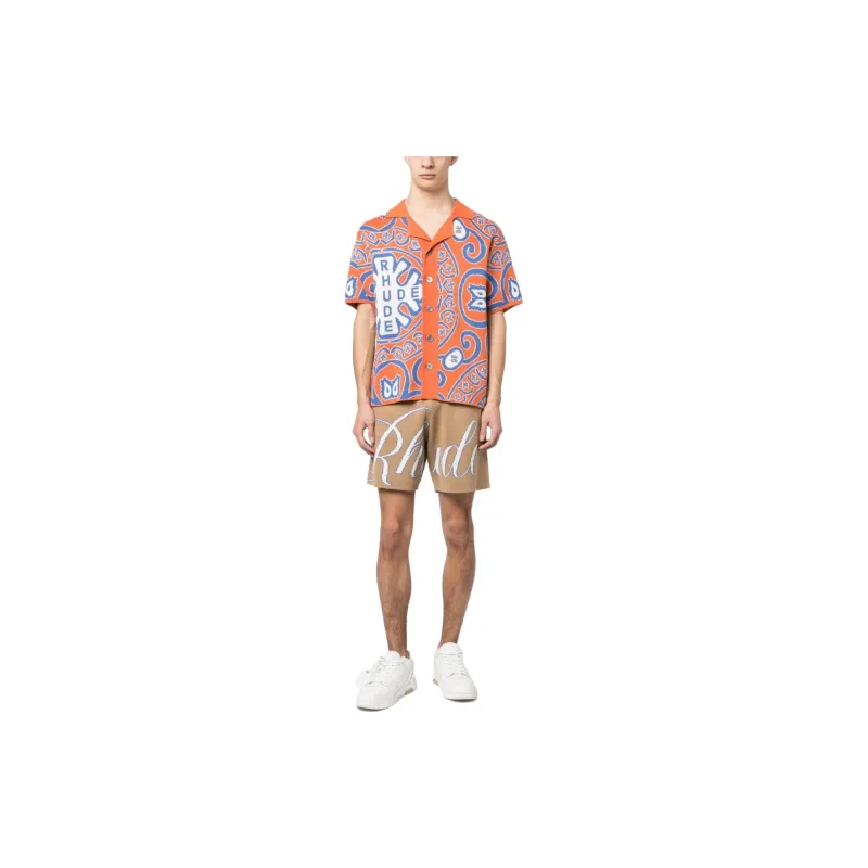 RHUDE Shirts Men Orange-1