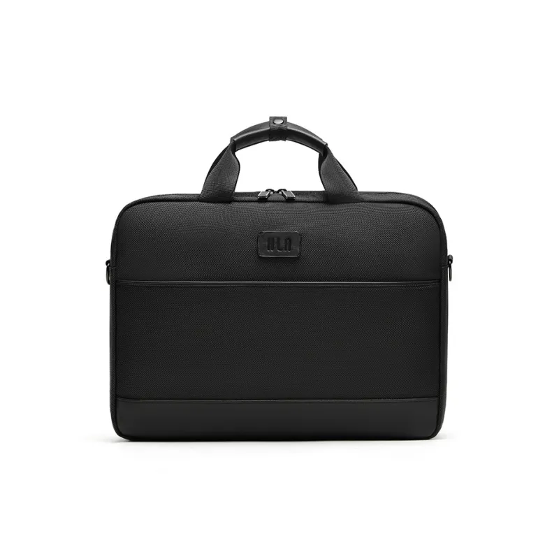 HLA Polyester Handbag Briefcase Shoulder Bag Regular Men's Black-0