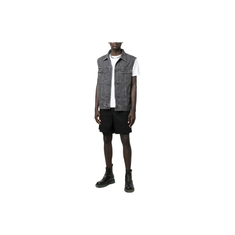 DIESEL Denim Jackets Men Gray-1