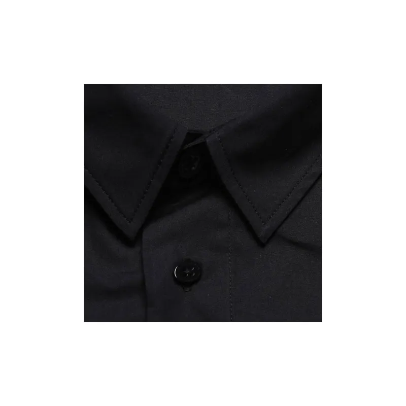 VERSACE JEANS COUTURE SS22 Mens Cotton Embroidered Long-Sleeve Shirt Black-5