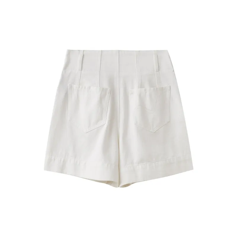 SHUIYUNJIAN Casual Shorts Women's Raw White-1